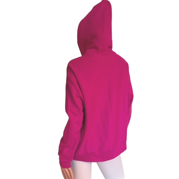 Champion Cotton Hoodie Kangaroo Pocket Sweater Graphic Fitness Bubblegum NWOT - Picture 8 of 15